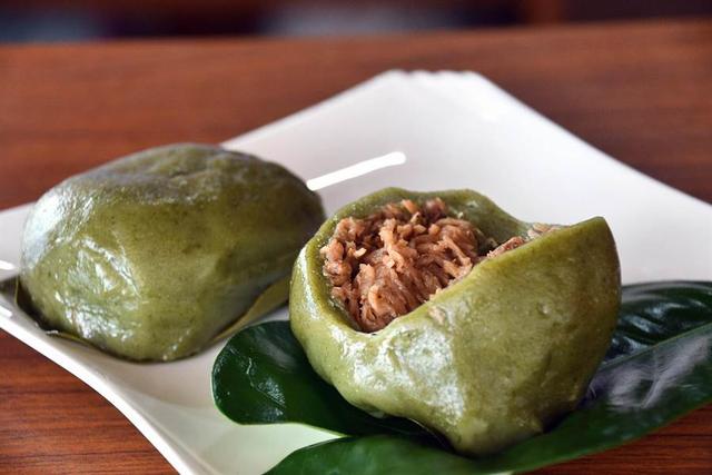 爱吃菜包收藏喽学会客家一道草仔粿皮薄馅香配料做法都简单