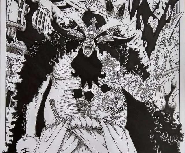 海贼王:黑胡子来到和之国,变成三刀流,左手纹身是白胡子