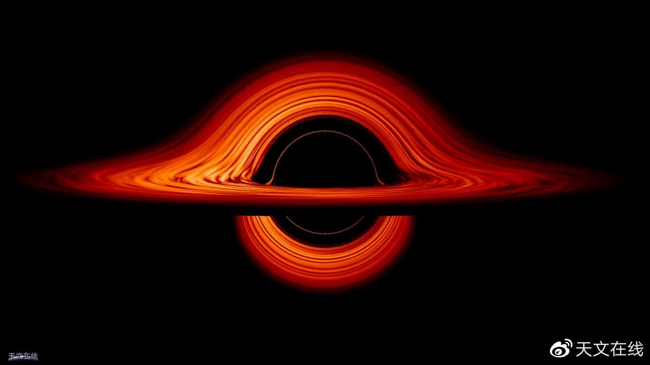 动画模拟黑洞的超级吸积盘