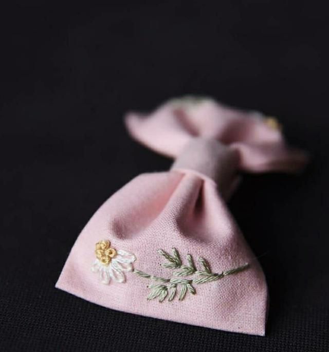 37款蝴蝶结刺绣发饰好看又特别给家里的小公主做一个收藏