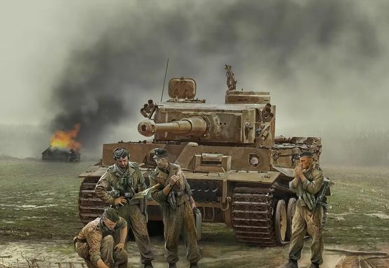 坦克单位共有两个,分别是501重坦克营和504重坦克营,突尼斯战役期间