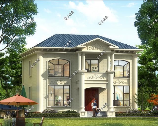 976876米二层小别墅宅基地小照样住漂亮房子