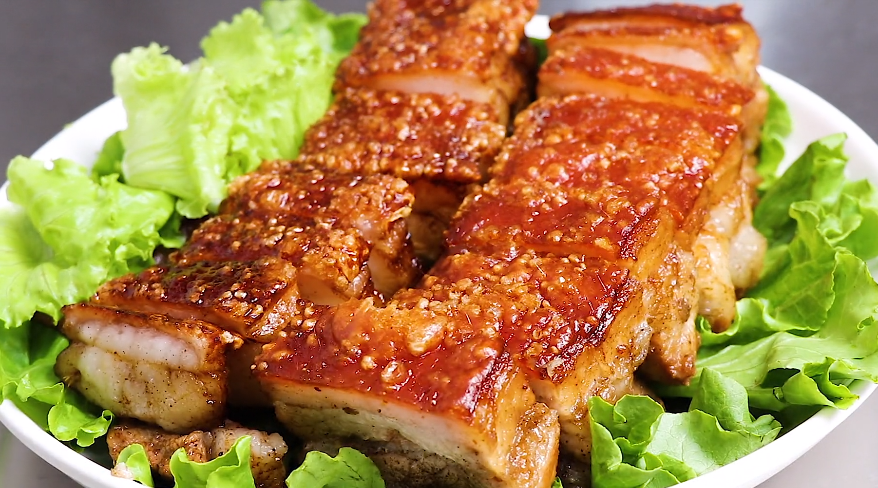 家庭版脆皮五花肉:原来就这么简单,一口下去香脆可口,好吃过瘾|五花肉