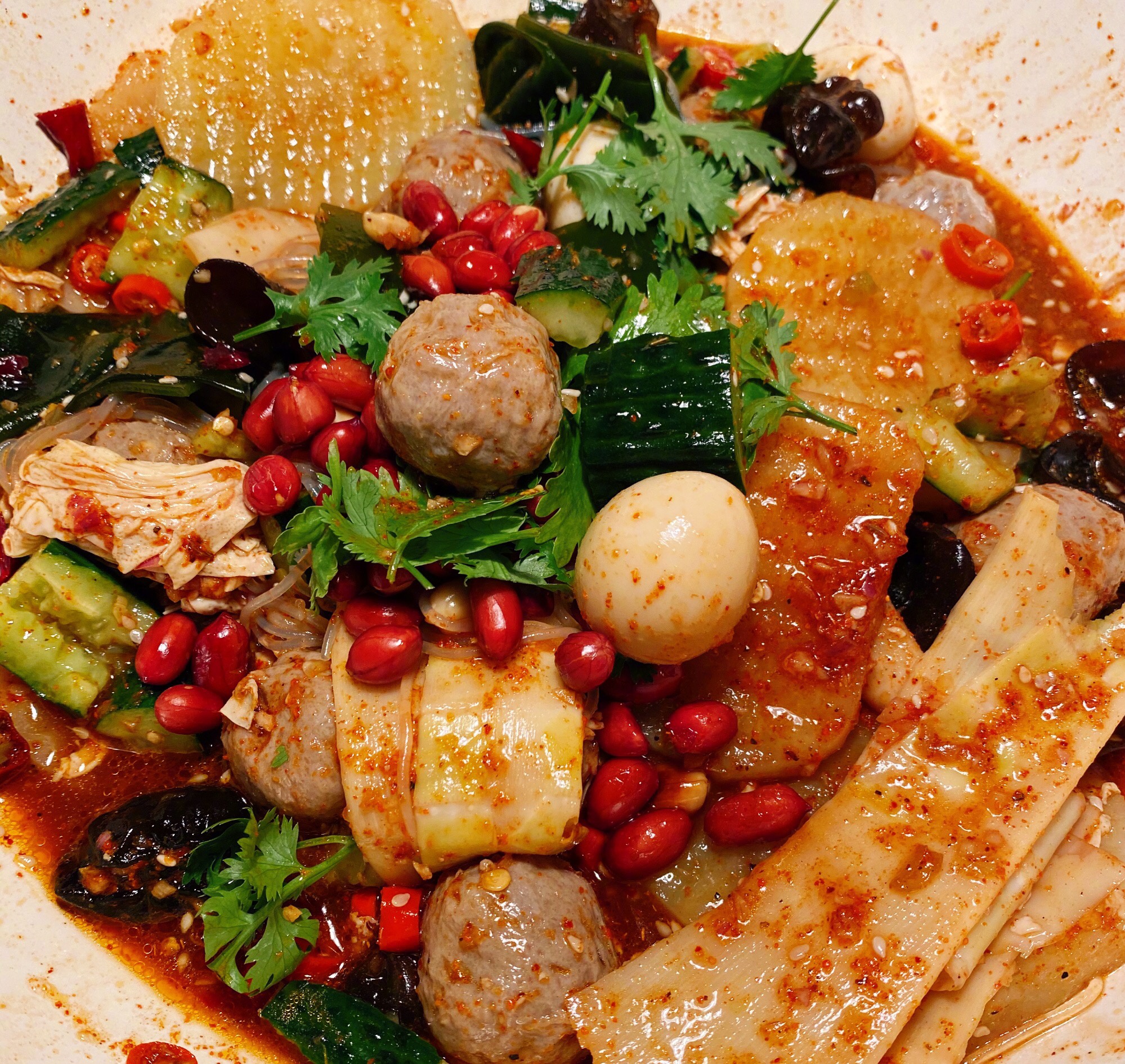 夏日酸辣凉拌菜万能公式,减肥的姐妹可以拌魔芋结鸡胸肉丝