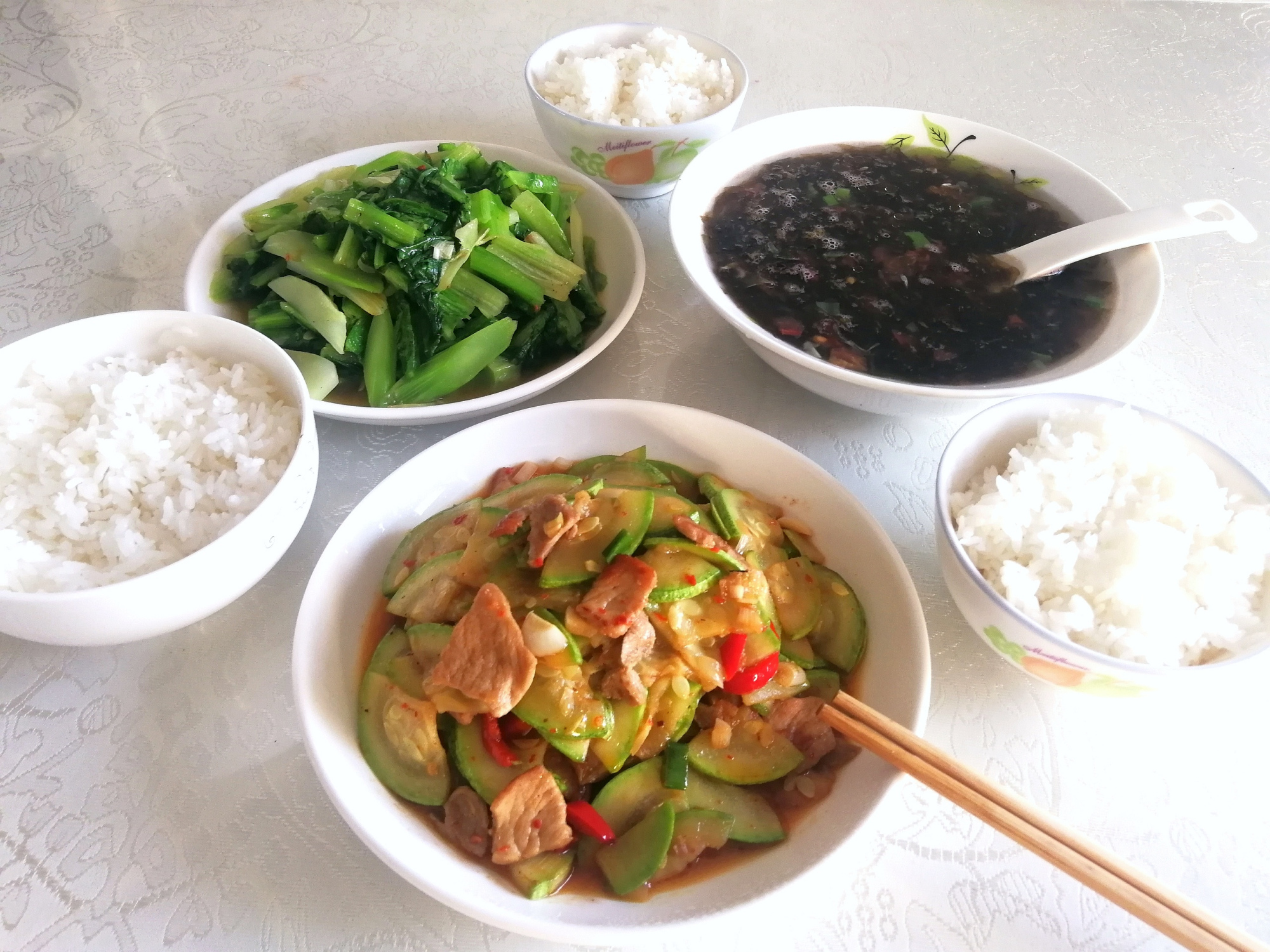 一家三口人的五天晚餐肉少蔬菜多健康营养餐难怪家人都苗条