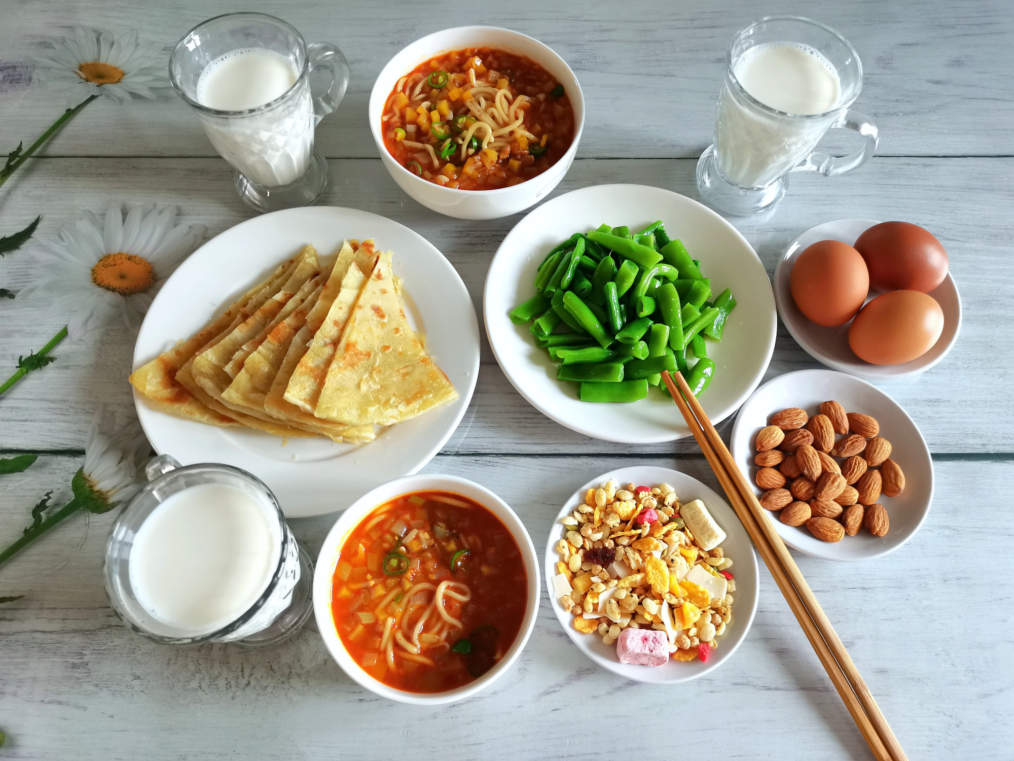 三伏天的早餐意外走红,天热早餐更精美营养足,网友:生活美如诗