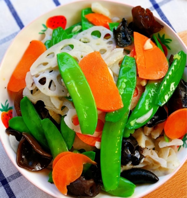 营养均衡,脆嫩爽口,简单易做的佛系蔬菜