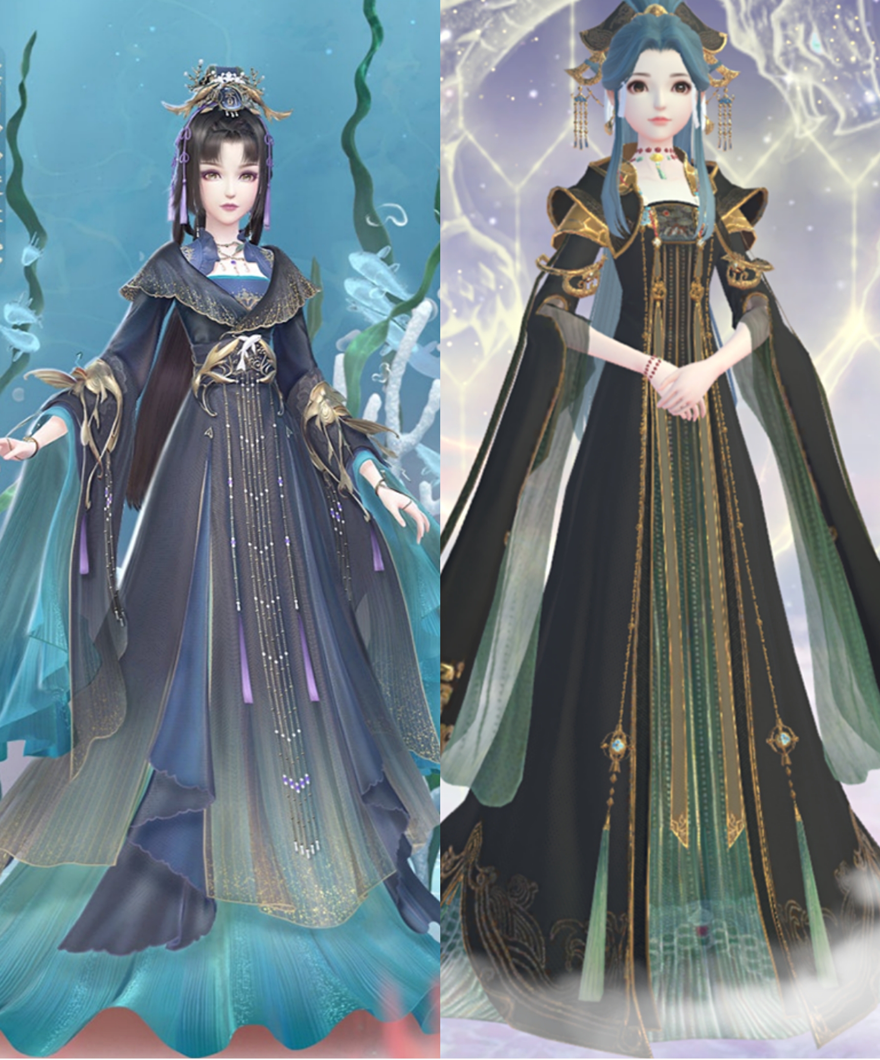 云裳羽衣:二殿下是海带精被实锤?迷之配色,黑得五彩斑斓