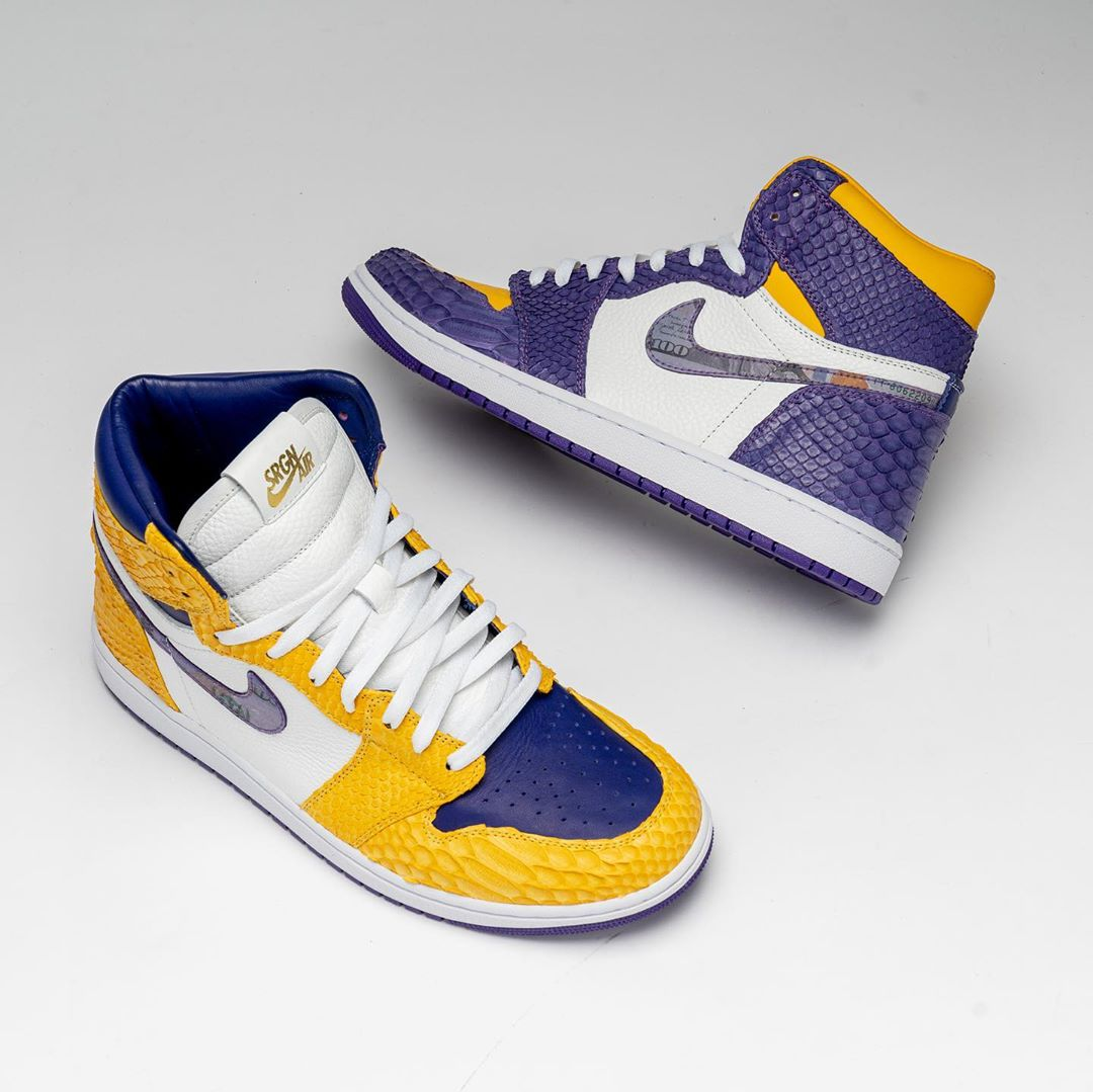 球鞋致敬科比,知名定制团队 the shoe surgeon 也带来一款全新湖人