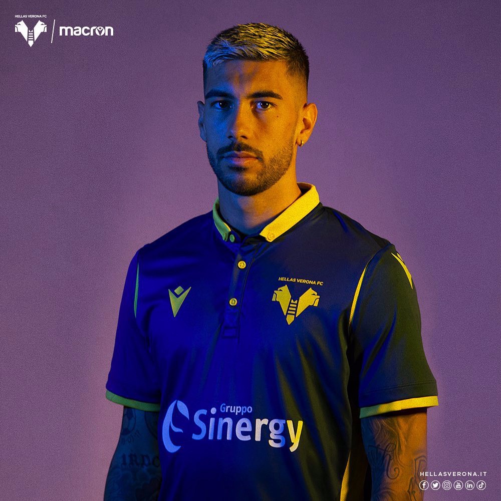 macron发布维罗纳2020/21赛季主客场球衣
