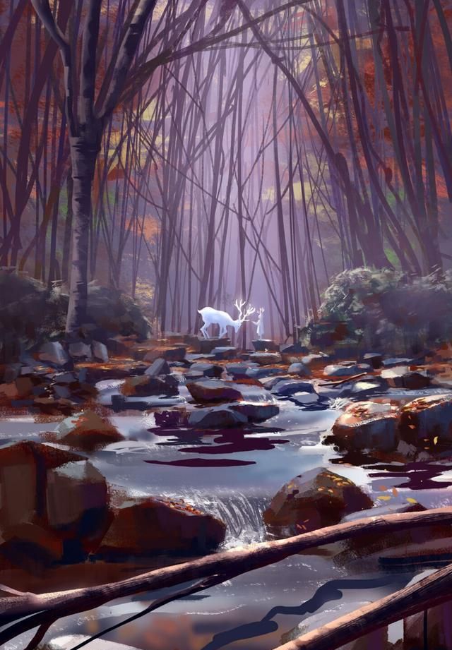 p站二次元概念版动漫插画欣赏镜中花水中月