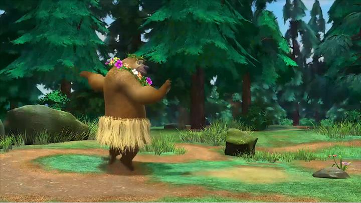 熊出没森林版的舞林大会开始啦熊二打扮得真妖娆还扭来扭去