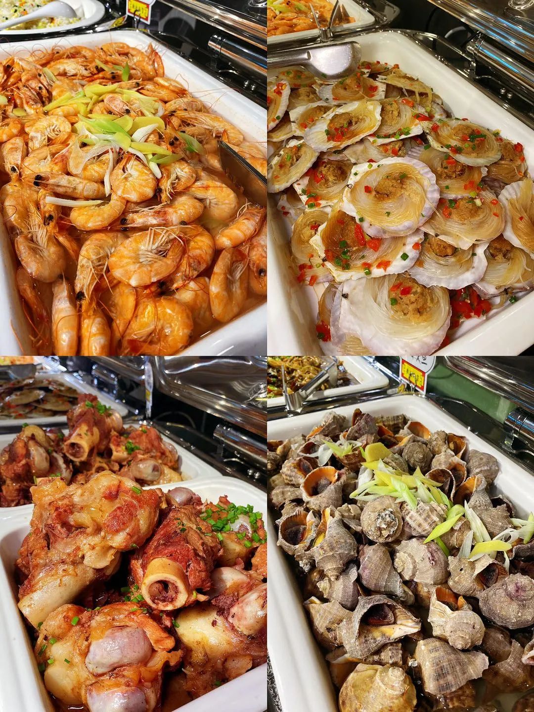 长春99块钱洗浴汗蒸海鲜自助大餐超多海鲜烤羊排牛排太丰盛