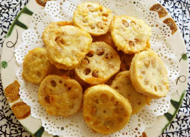 这么做,藕夹又香又脆还入味|藕夹|面糊|莲藕_新浪新闻