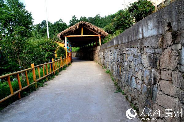 福泉市牛场镇水源村干净整洁的村中道路.王秀芳 摄