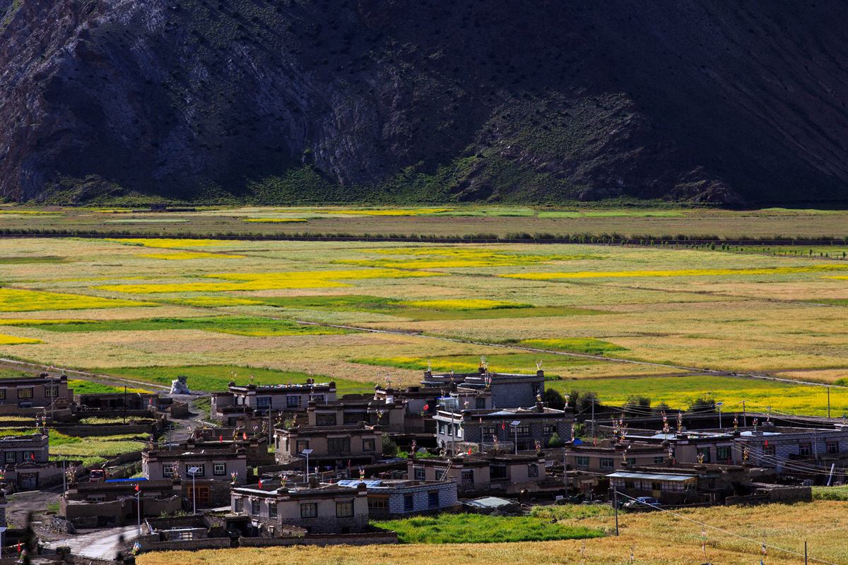 而这个村子就是位于西藏山南市,浪卡子县打隆镇的——推瓦村,是一个