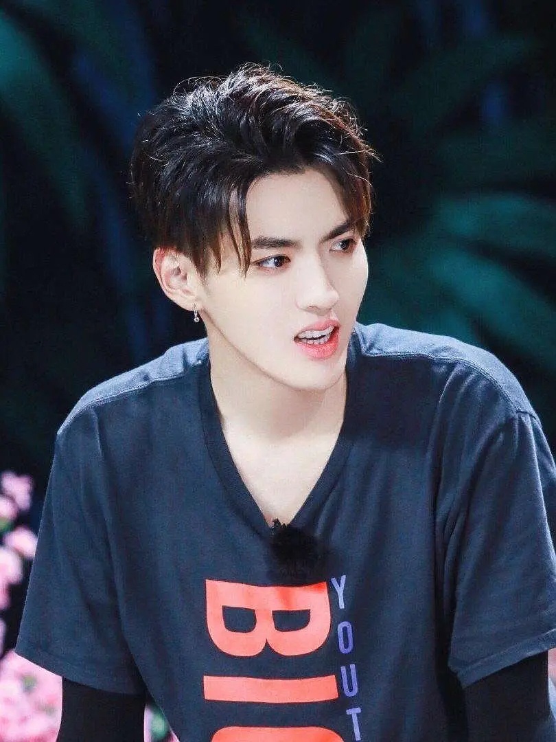 鹿晗最有特色的是那双好看的小鹿眼,其他五官也非常精致小巧,v字脸让