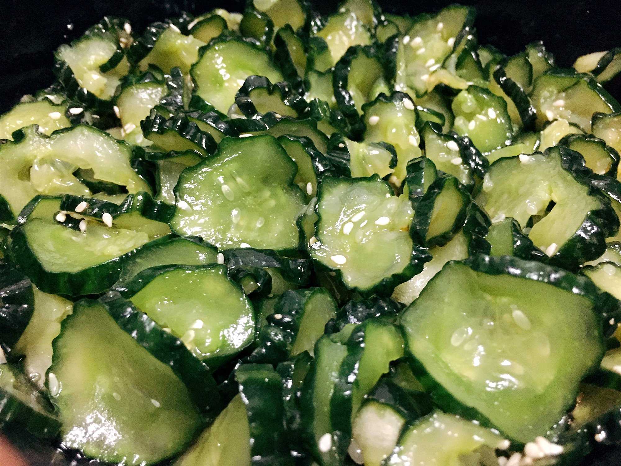 日本大胃王节目中的腌黄瓜清新爽脆没想到还挺好吃