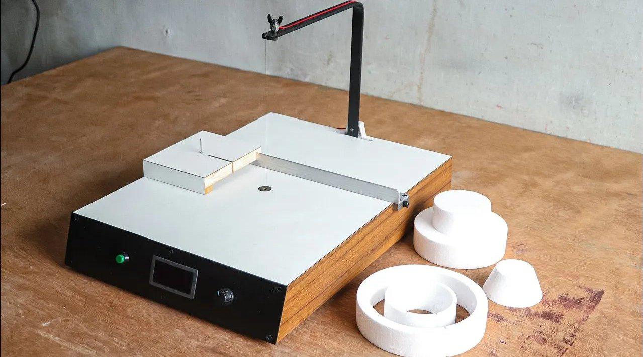 机械大神自制泡沫切割机这动手能力不服不行