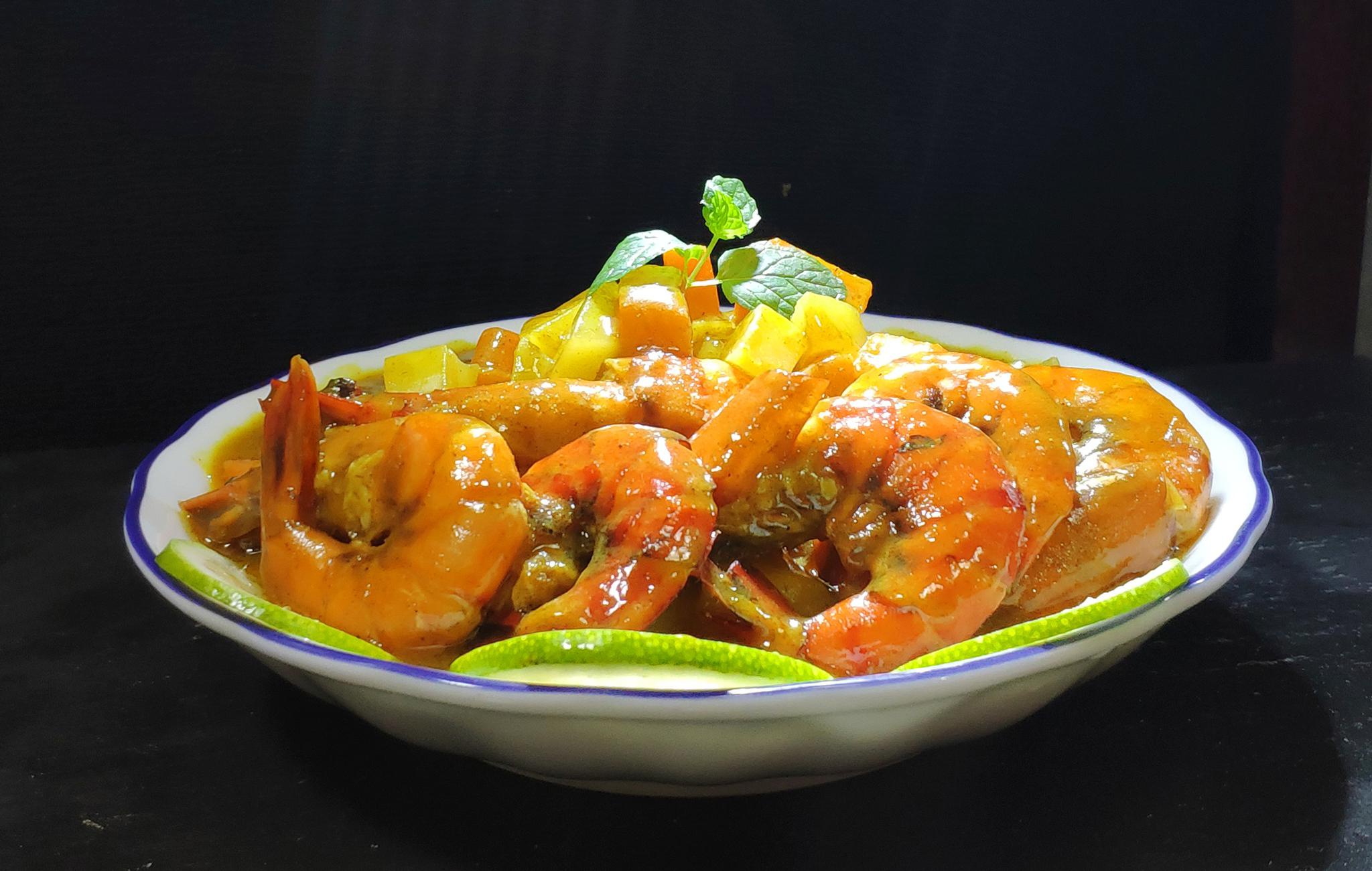 今天吃什么?来一份泰式咖喱虾,立秋后换一换东南亚口味燃爆味蕾