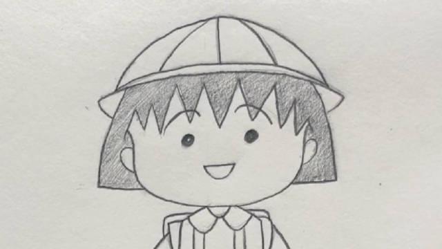 铅笔小画-樱桃小丸子