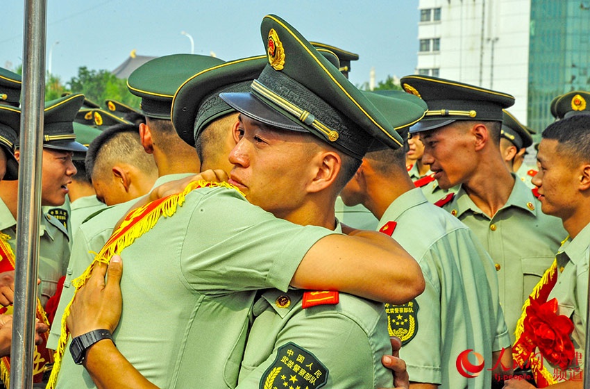 武警天津总队2020年度夏秋季退役士兵光荣退伍