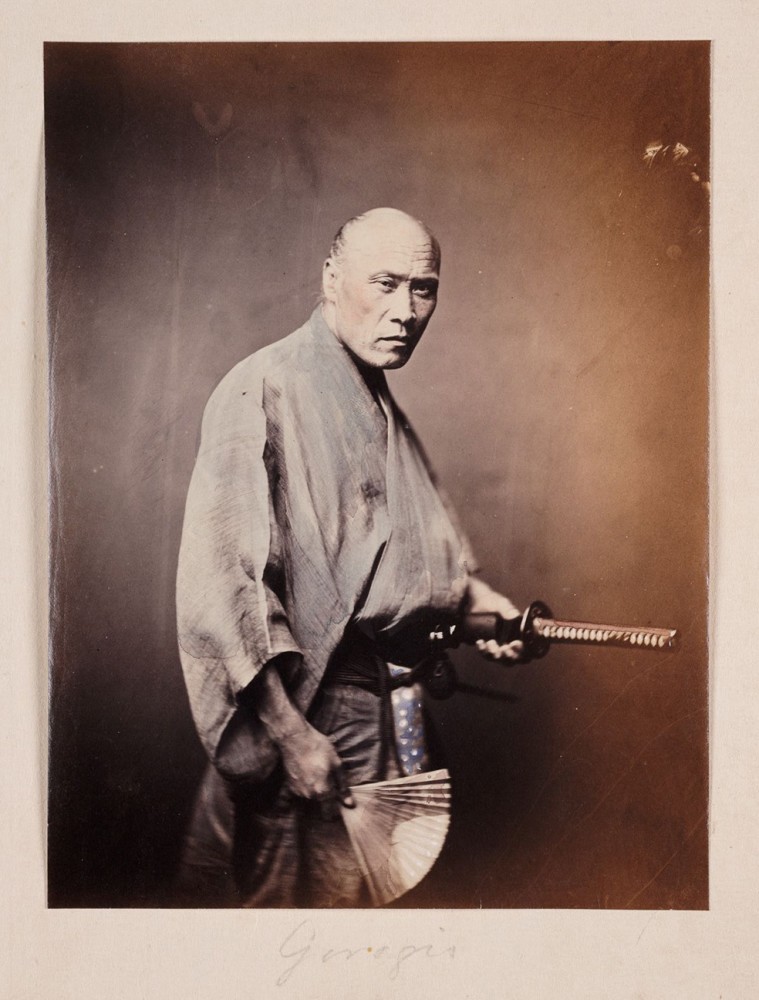 老照片十九世纪末的日本武士日本武士最后的荣光