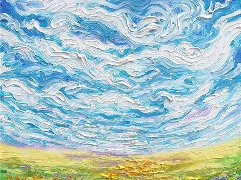 用颜料触摸世界的美女画家,她的作品极具感染力
