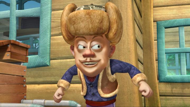 熊出没光头强好气啊还没开张呢倒被罚了50块钱