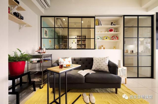 55㎡两室小户型,暗厅怎么变得明亮