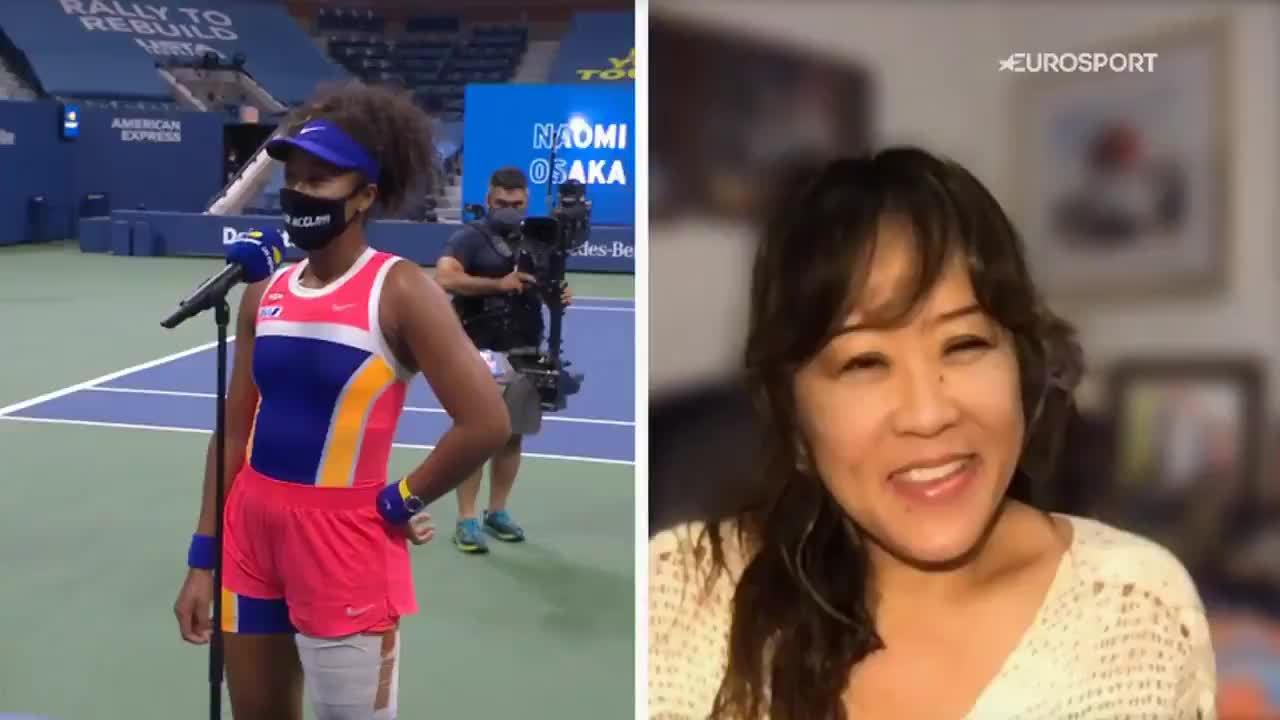 大坂直美晋级32强后和母亲视频连线