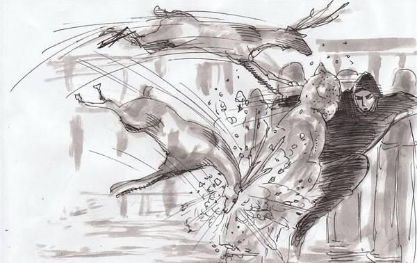 大导风范!徐克分镜手稿画得太好了,都可以直接当武侠漫画出版了