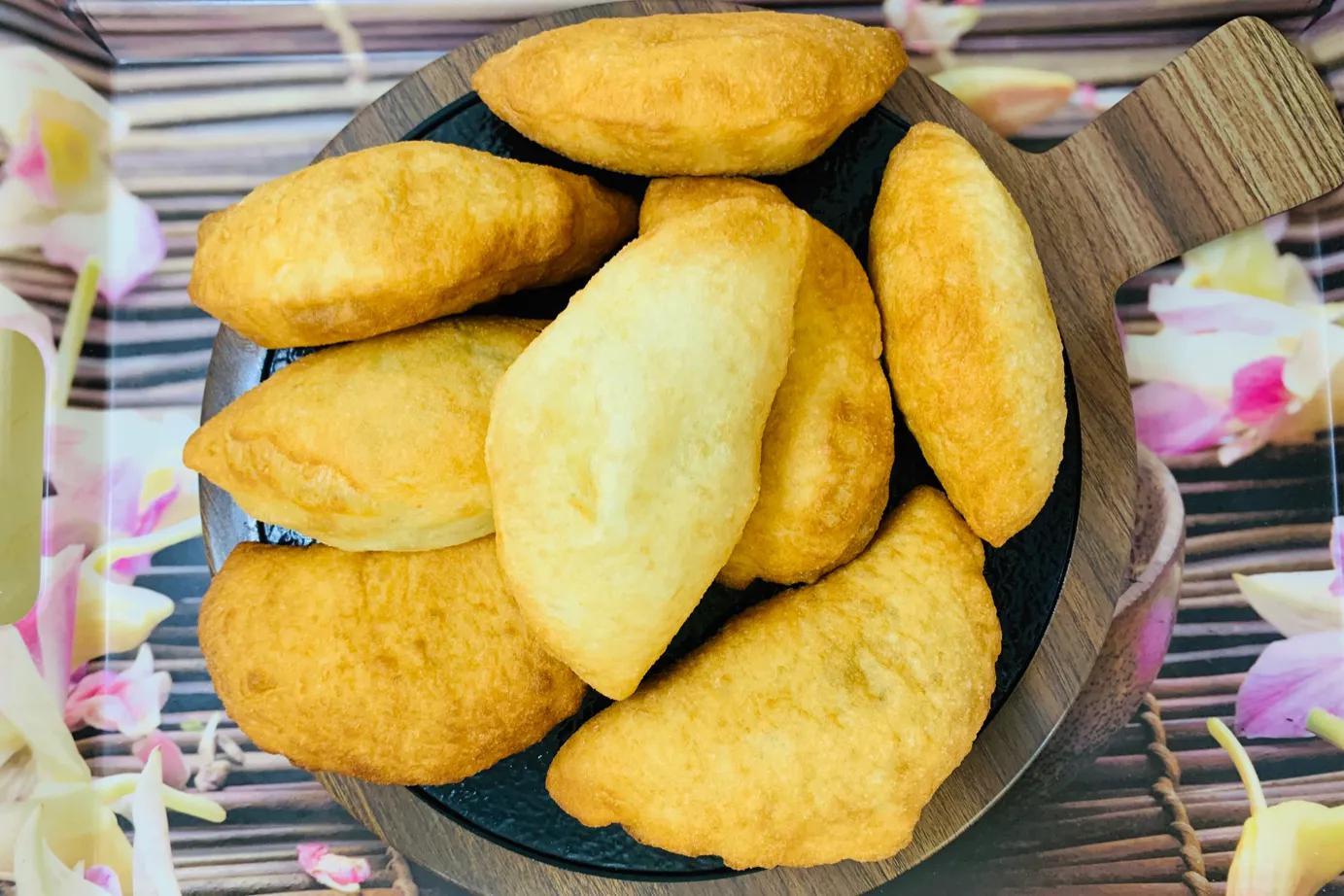 北方特色美食炸菜角又叫炸菜盒子咬一口特别过瘾5个不够吃