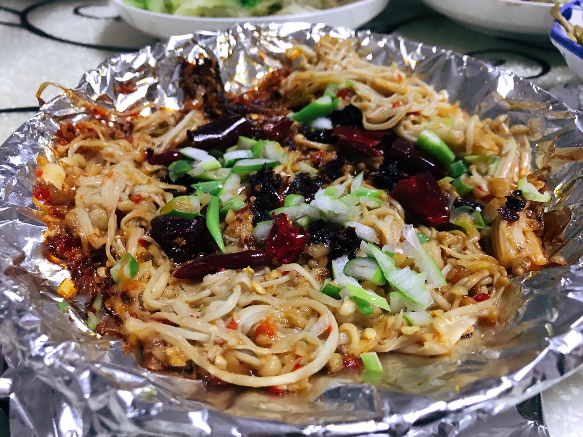 低脂全素也可以很美味锡纸金针菇减肥健身餐的好选择