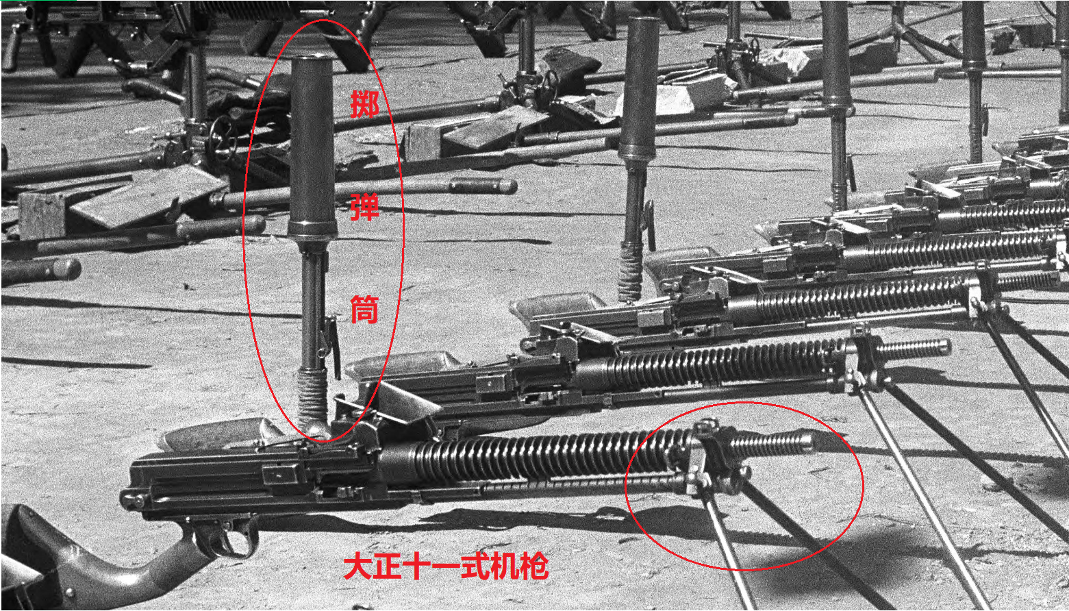 八路军缴获日军机枪图,一排排机枪证明了他们的赫赫战功!