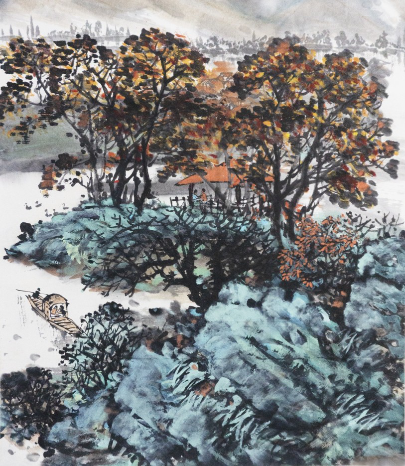 杜德成他的鹤画又仙又美