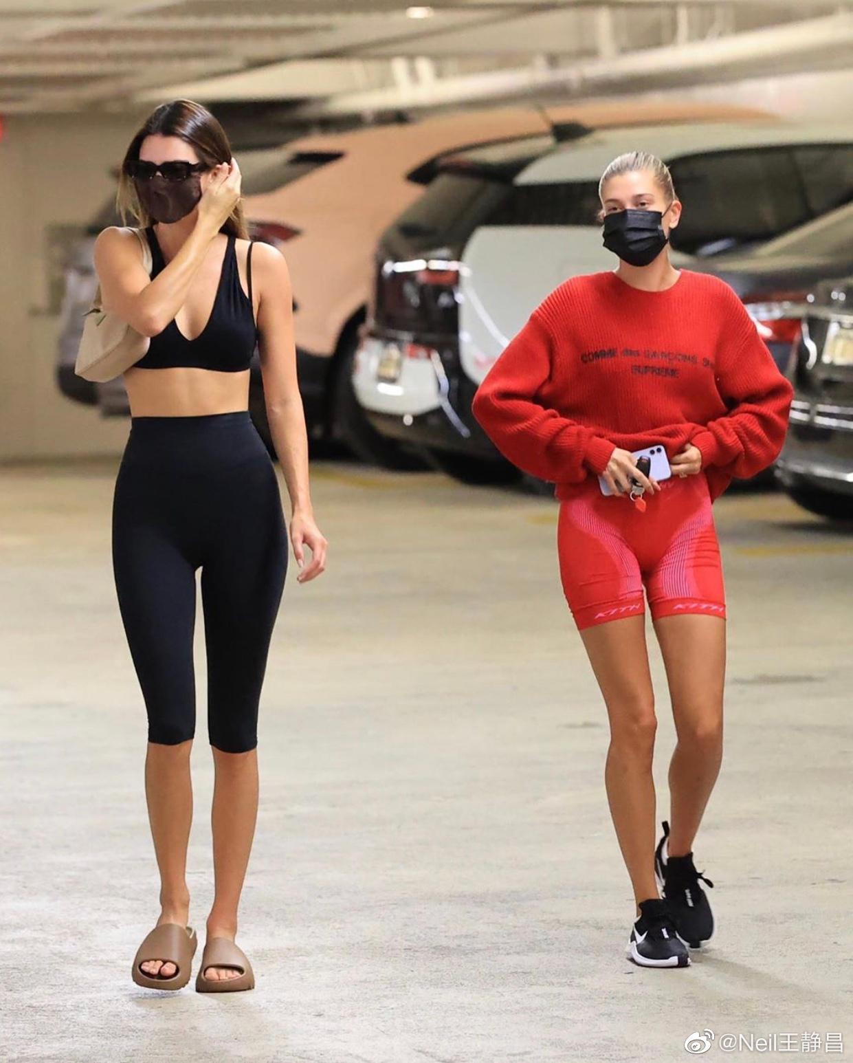 闺蜜逛街肯豆和海莉一起在洛杉矶逛街