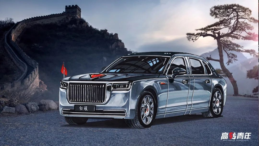 首曝红旗全新l级!车里带话筒 车头飘红旗,中国制造雄起!