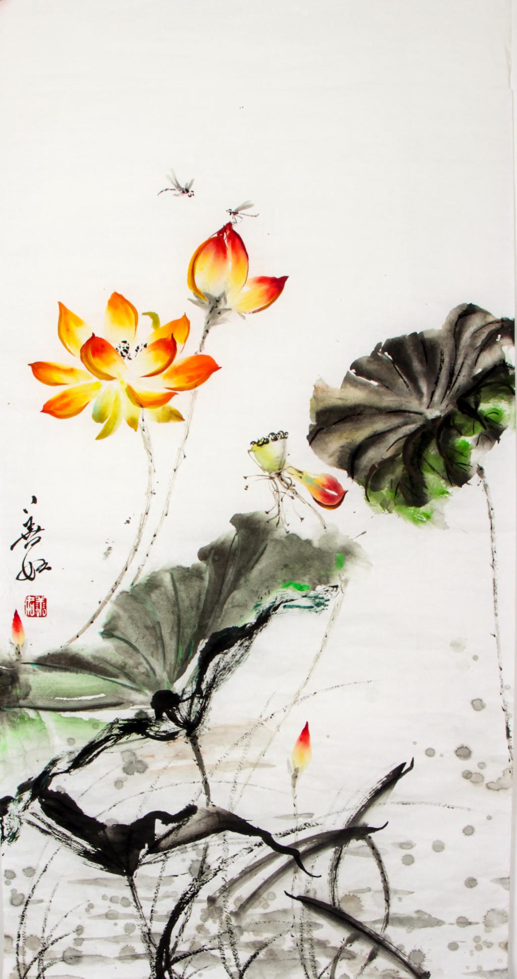 王晓燕国画作品走进中国高铁