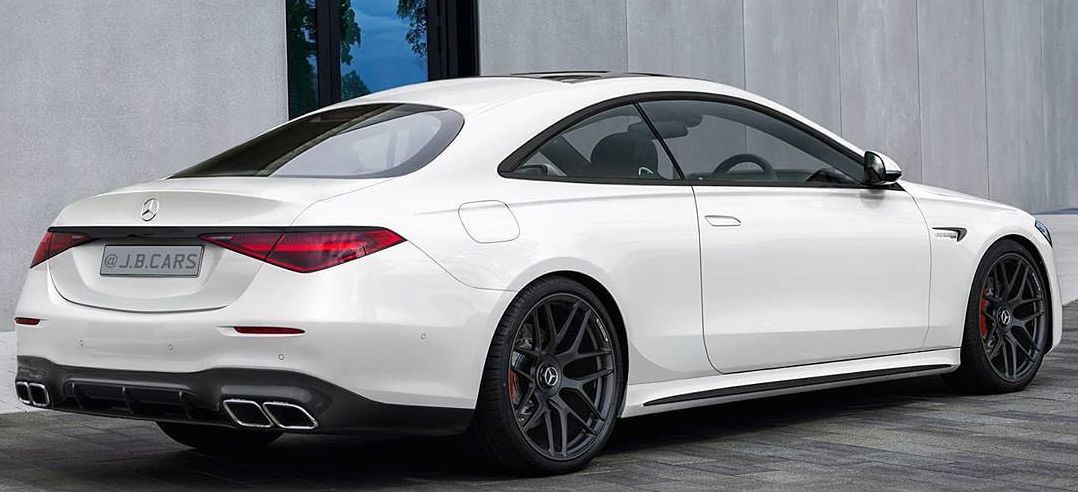 全新奔驰s级双门轿跑车渲染图 非常修长有优雅