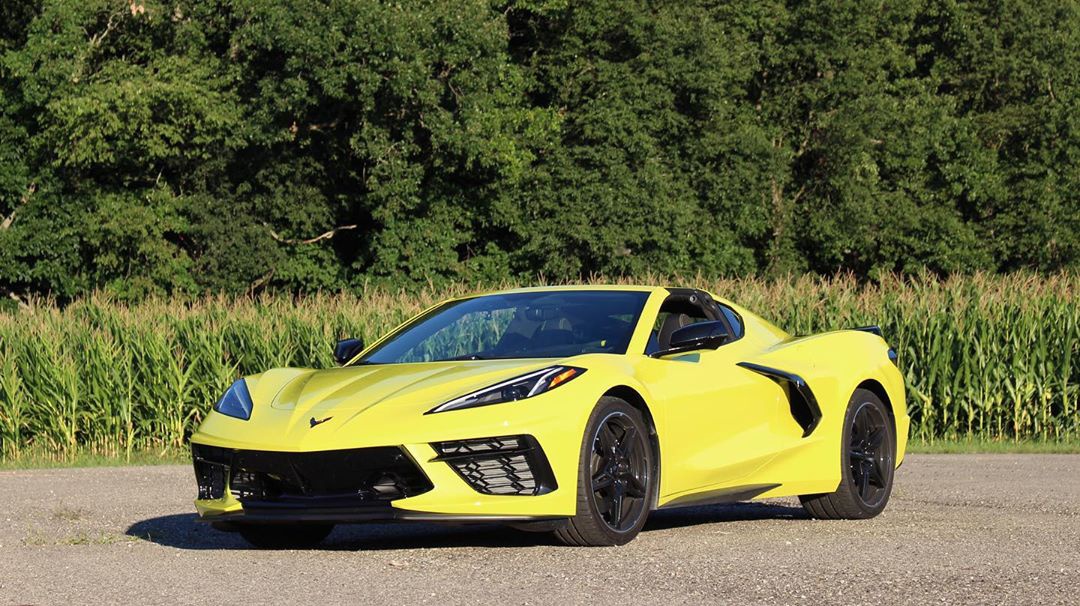 全新科尔维特c8实车 简洁锋利的设计