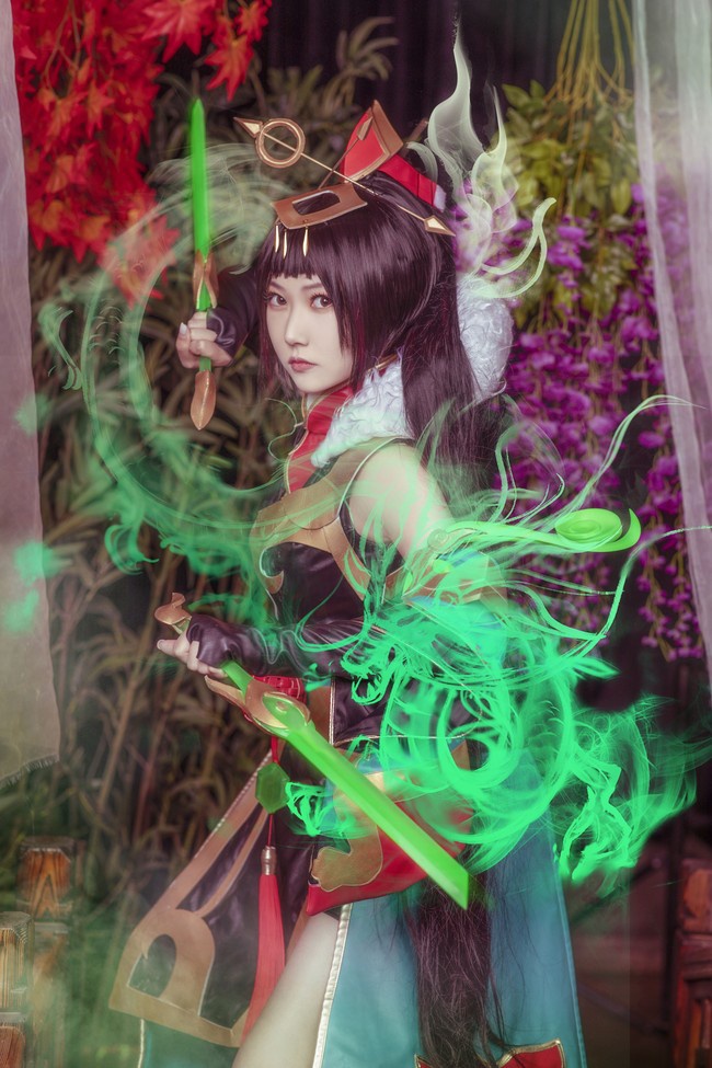 cos:王者荣耀花木兰,麒麟踏祥云,人间百难消