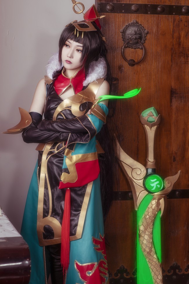 cos:王者荣耀花木兰,麒麟踏祥云,人间百难消