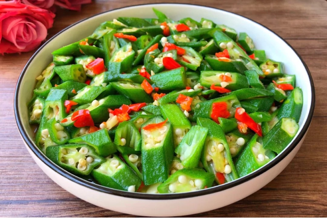 素炒秋葵