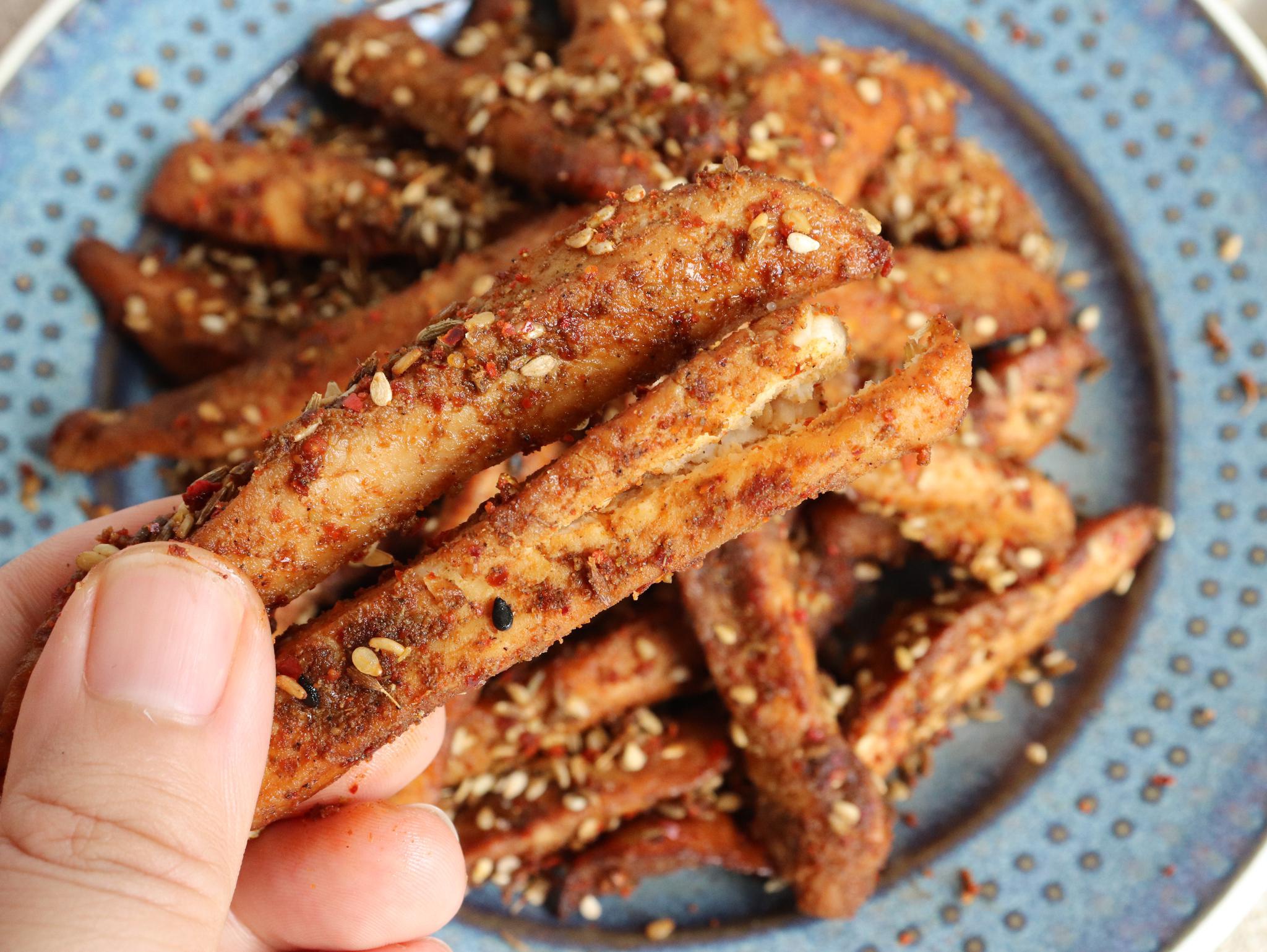 好吃不怕胖,孜然鸡胸肉条,做法简单,低脂低卡