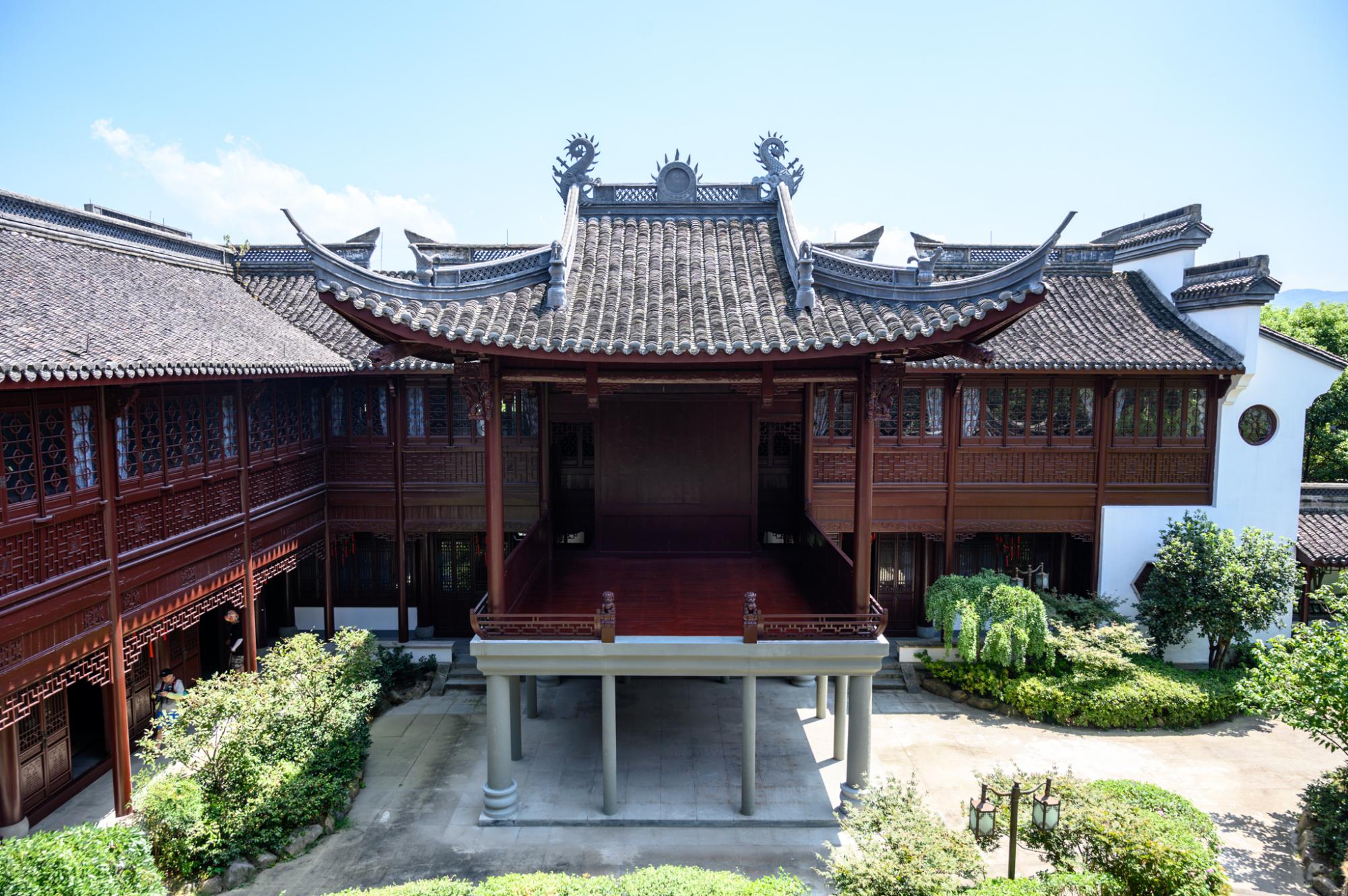 实拍上虞祝家庄景区,传说中祝英台的故乡,耗资4000万建成