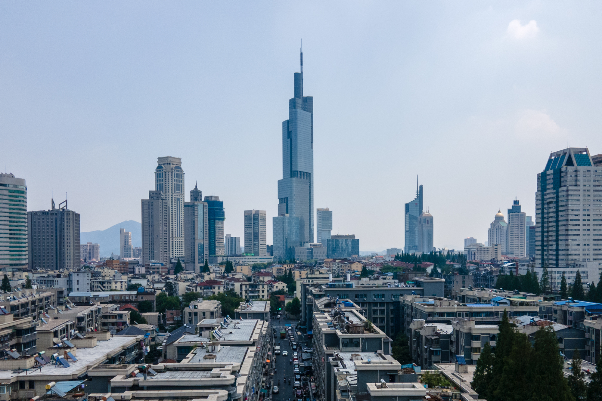 在西桥即可看到,如今是网红景点|江苏南京|鼓楼区|紫峰大厦_新浪新闻
