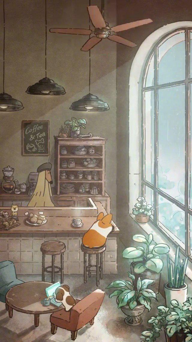 听雨.无对白动画短片,《doggie corgi》