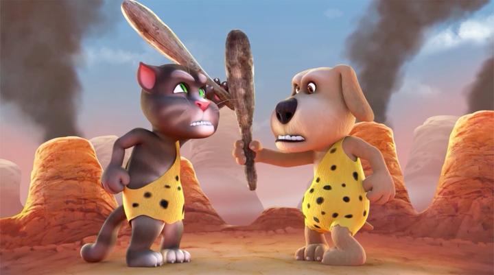 汤姆猫:汤姆猫和狗狗本是这样认识的,两人远古时期就打架