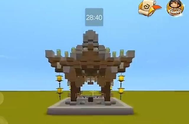 迷你世界为创造而生古风小凉亭你也可以制造